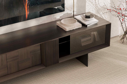 Heritage Tv Unit (Smoke Oak)