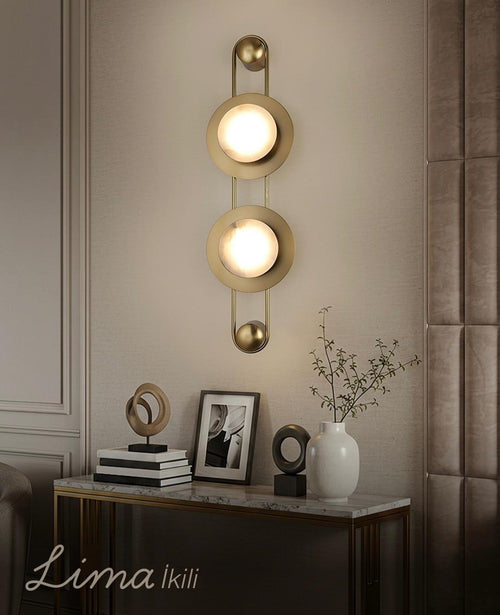 Lima Double Marble Wall Lamp