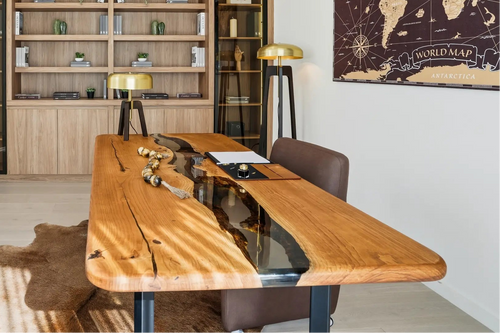 Epoxy Wood Desk