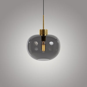 Riga Glass Pendant - Smoke