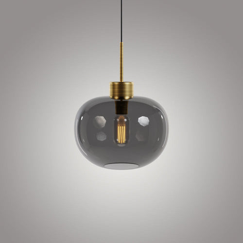 Riga Glass Pendant - Smoke