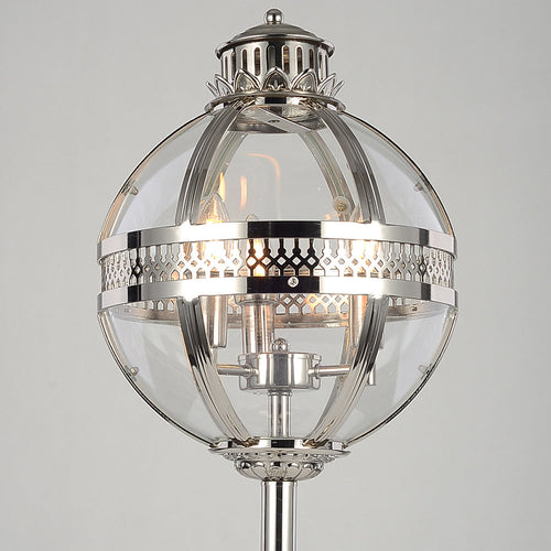 Utah Lantern Floor Lamp - Chrome